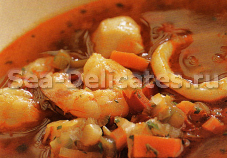 Испанский рыбный суп с шафраном