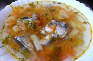 Рецепт рыбного супа из двух видов рыб