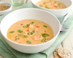 Рецепт лукового супа с креветками